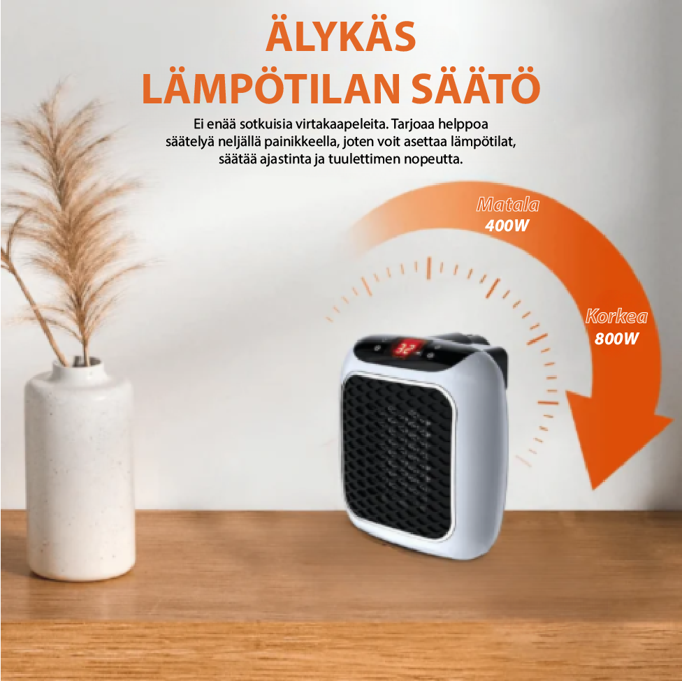 HeatPod Seinään kiinnitettävä siirrettävä lämmitin