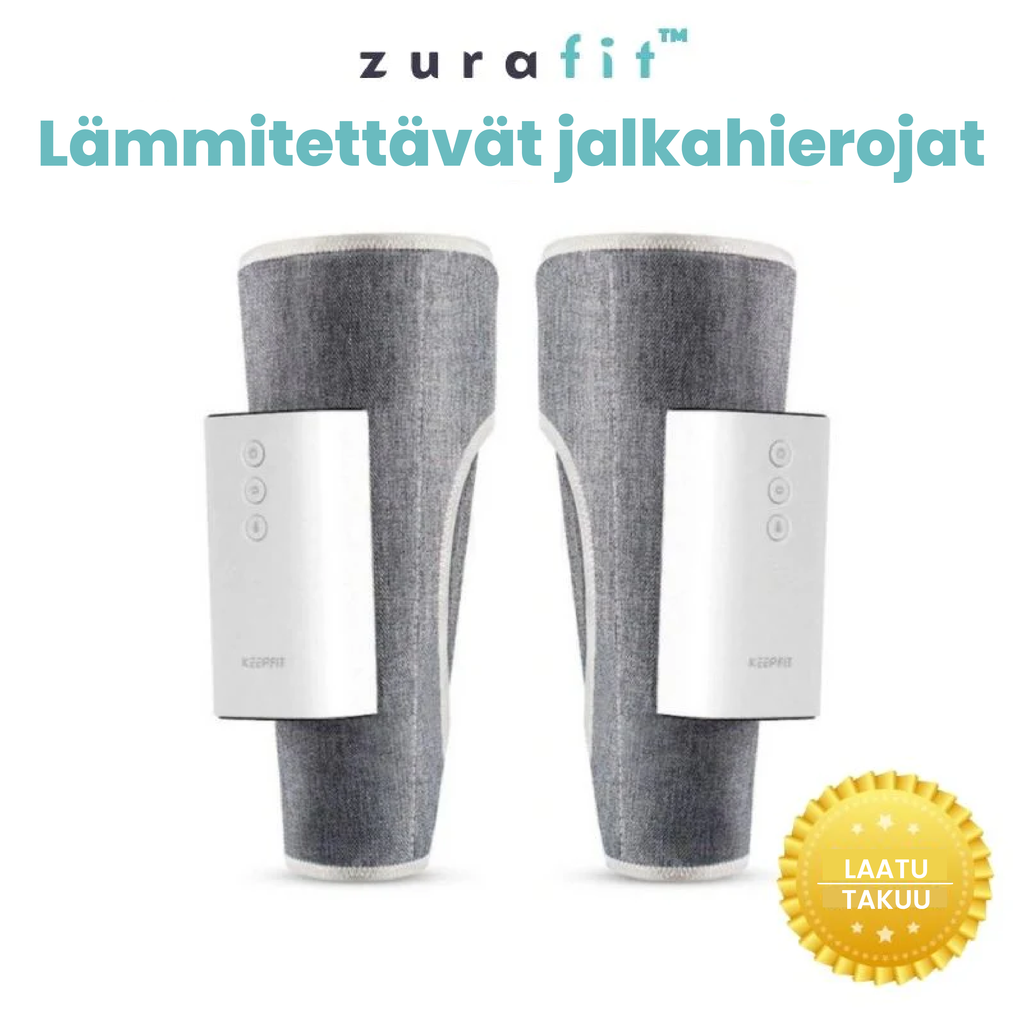 Zurafit™ Lämmitetty Jalkahierontalaite (1 x pari)