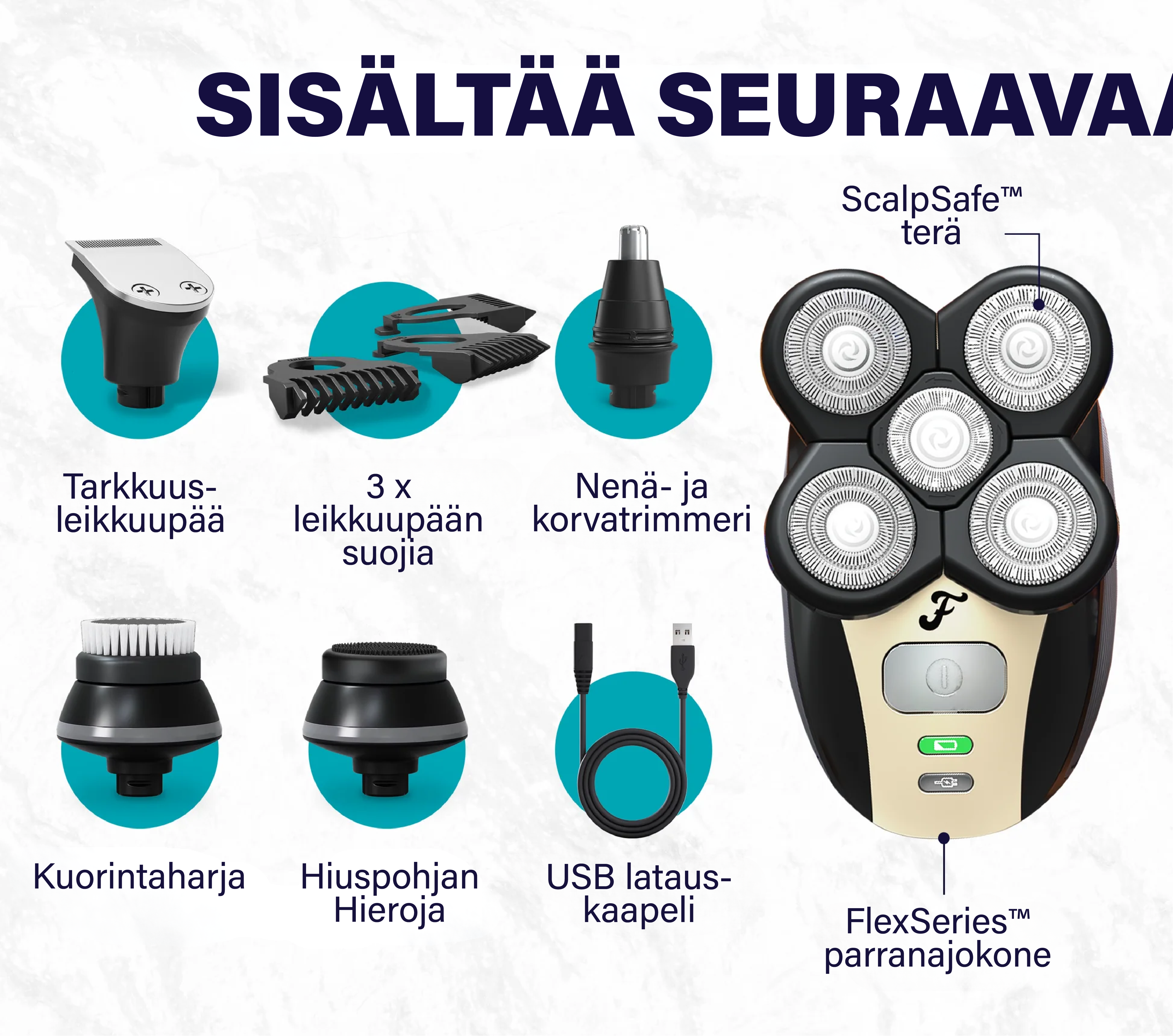 FlexSeries® Pro: Pääparranajosarja